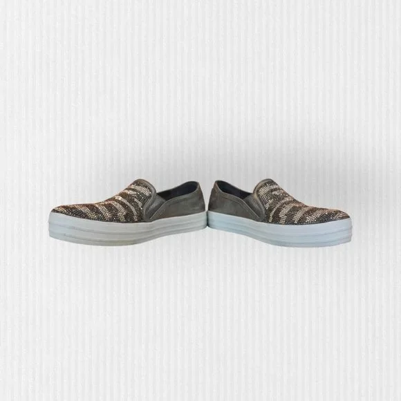 Sketchers Street Slip on Glamour Gray Sneaker Women's Size 7.5 Air-Cooled Mem - Picture 6 of 11